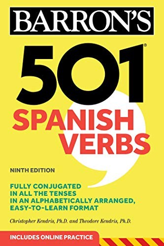Christopher Kendris, Theodore Kendris: 501 Spanish Verbs (Spanish language, 2020, Kaplan Publishing, Barrons Educational Services, Barrons Educational Series)